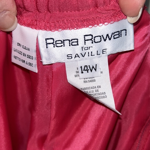 🌻 Rena Rowan for Saville 🛍️ Hot Pink Career Skirt 💞 Size 14W - Picture 7 of 8